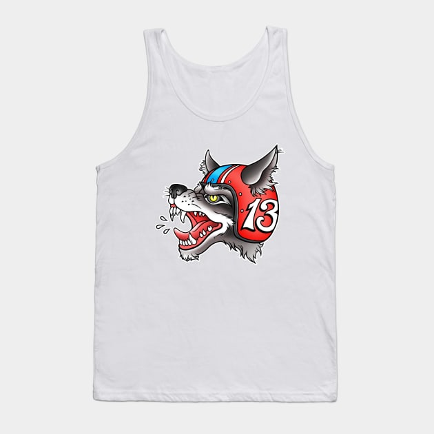 MotoWolf Tank Top by CharlieWizzard